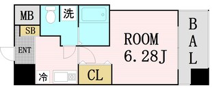 ニューシティアパートメンツ西天満の物件間取画像